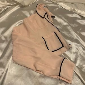 XS Express Portofino button up long sleeve blouse